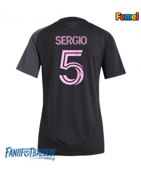 Inter Miami Sergio Busquets #5 Tricou Fotbal Replică 2025-26 Femei Deplasare